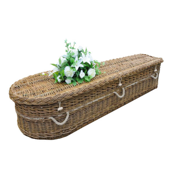 Farewell English Willow Rounded Coffin