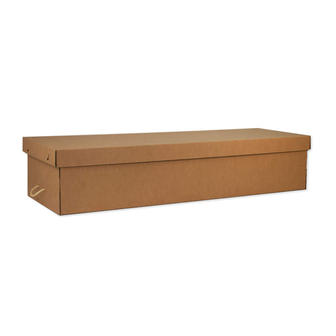 Flatback cardboard coffin