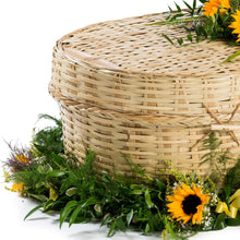 Bamboo Rounded Wicker Coffin - Willow
