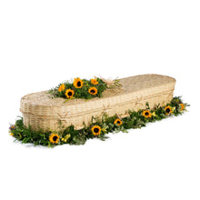 Bamboo Rounded Wicker Coffin - Willow