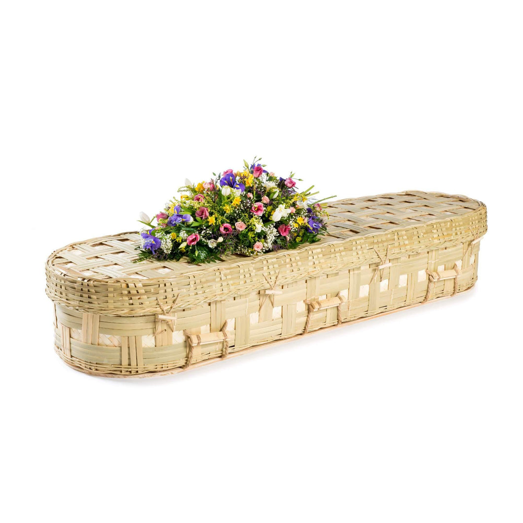 Bamboo Eco Rounded Coffin - Thinkwillow.com Free UK mainland delivery