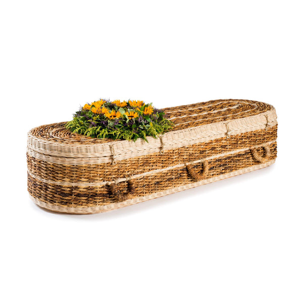 Banana Leaf Rounded Coffin