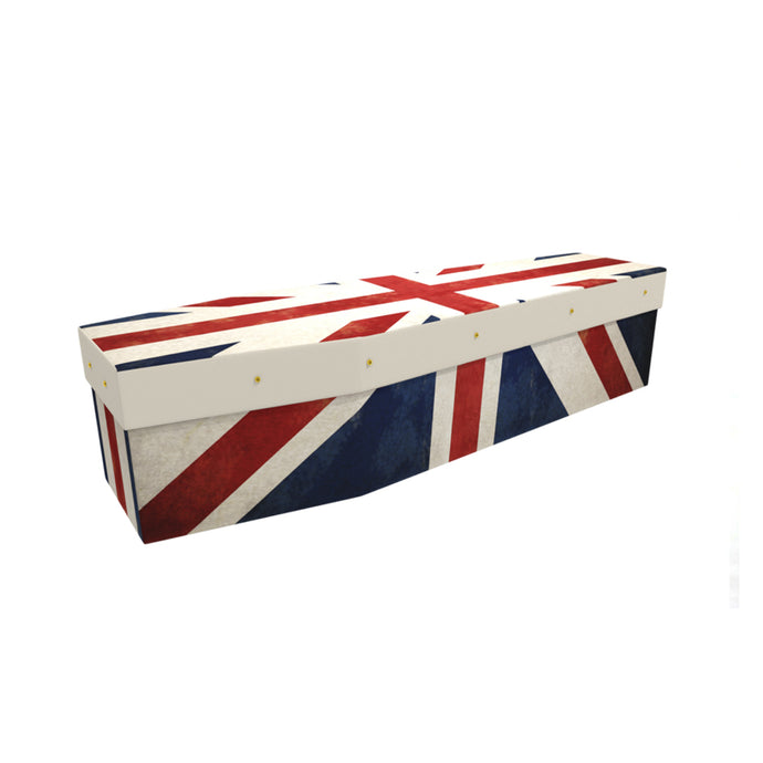 Union Jack Cardboard Coffin