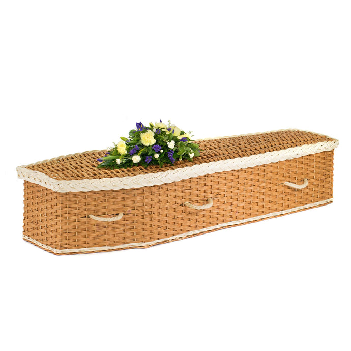 Stansfield Willow White Coffin - Willow