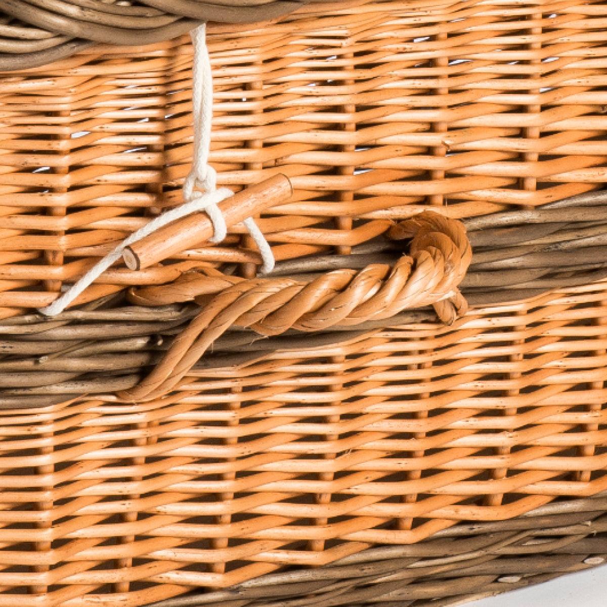 Brown English Willow Rounded Coffin - Willow