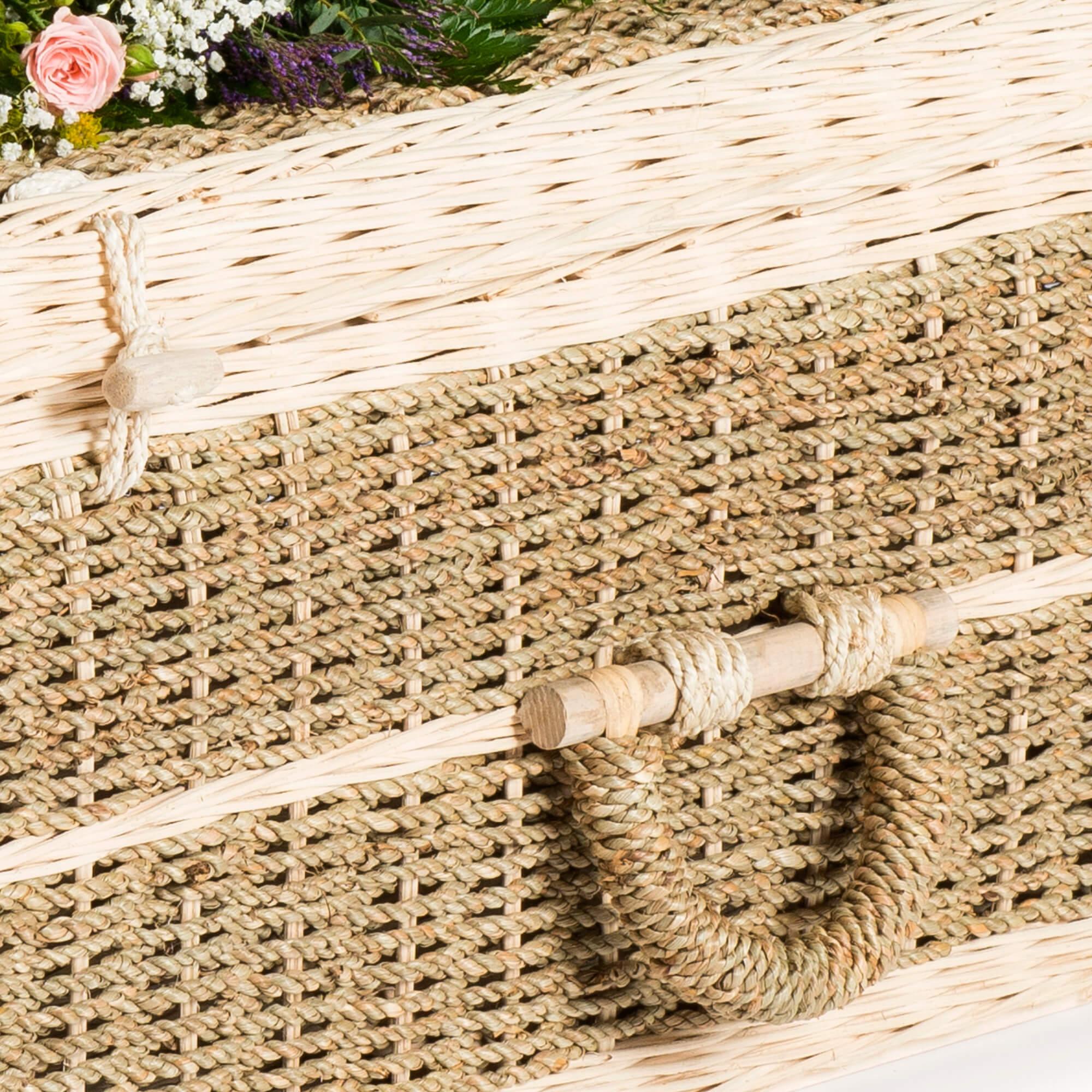 Pandanus Traditional Wicker coffin handle