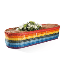 English Willow Rainbow Rounded Coffin - Willow