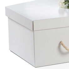 White Cardboard Coffin close up