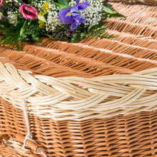 English Willow Rounded Coffin detail  - thinkwillow Free UK delivery