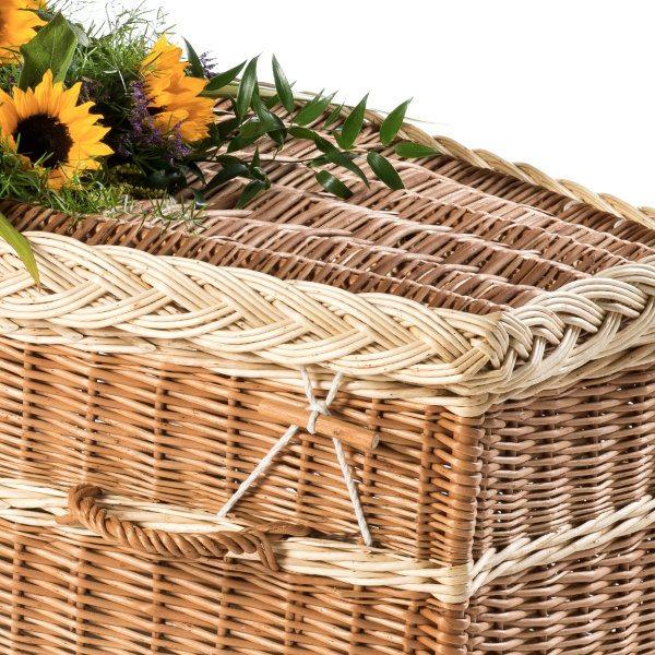 Willow Wicker coffin detail .- Thinkwillow.com